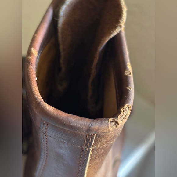 Justin Roper Brown Leather Kiltie Lace Up Boots Mens 7 | Women’s 8.5 - Picture 6 of 15